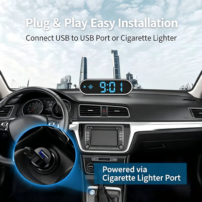 Smart in-car radar detector with voice alerts, head-up display, speed‑measuring radar, and Beidou HUD—specifically designed for automotive warning systems.