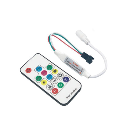 5V/12V/24V LED strip controller, 24-key RGB light controller with Bluetooth, colorful LED strip dimmer