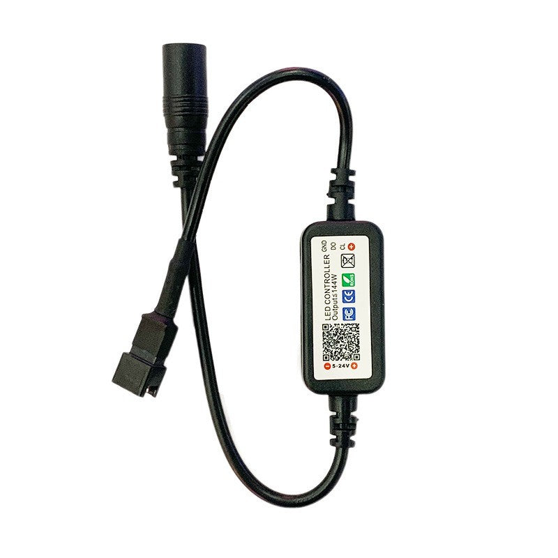 5V/12V/24V LED strip controller, 24-key RGB light controller with Bluetooth, colorful LED strip dimmer